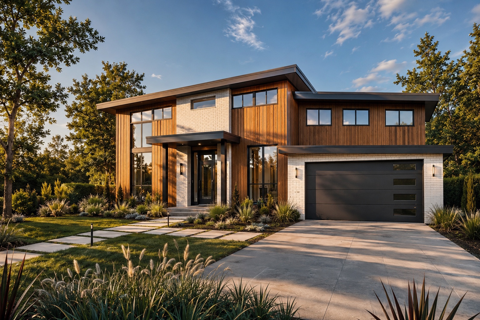 Villa Amalfi — modern Mediterranean custom home exterior in Bel Air