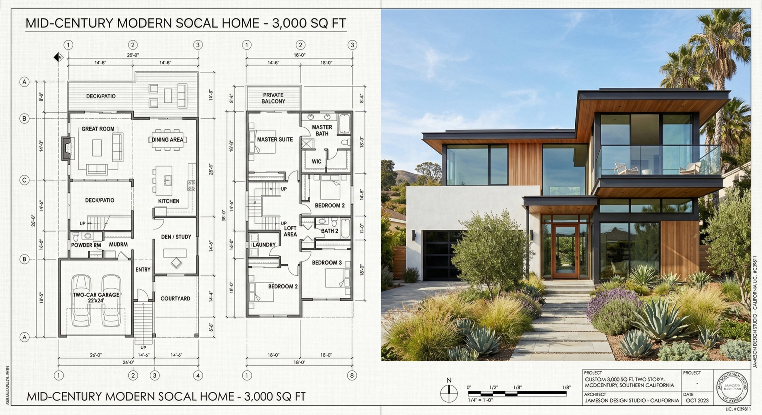 The Eames — Mid-Century Modern style home