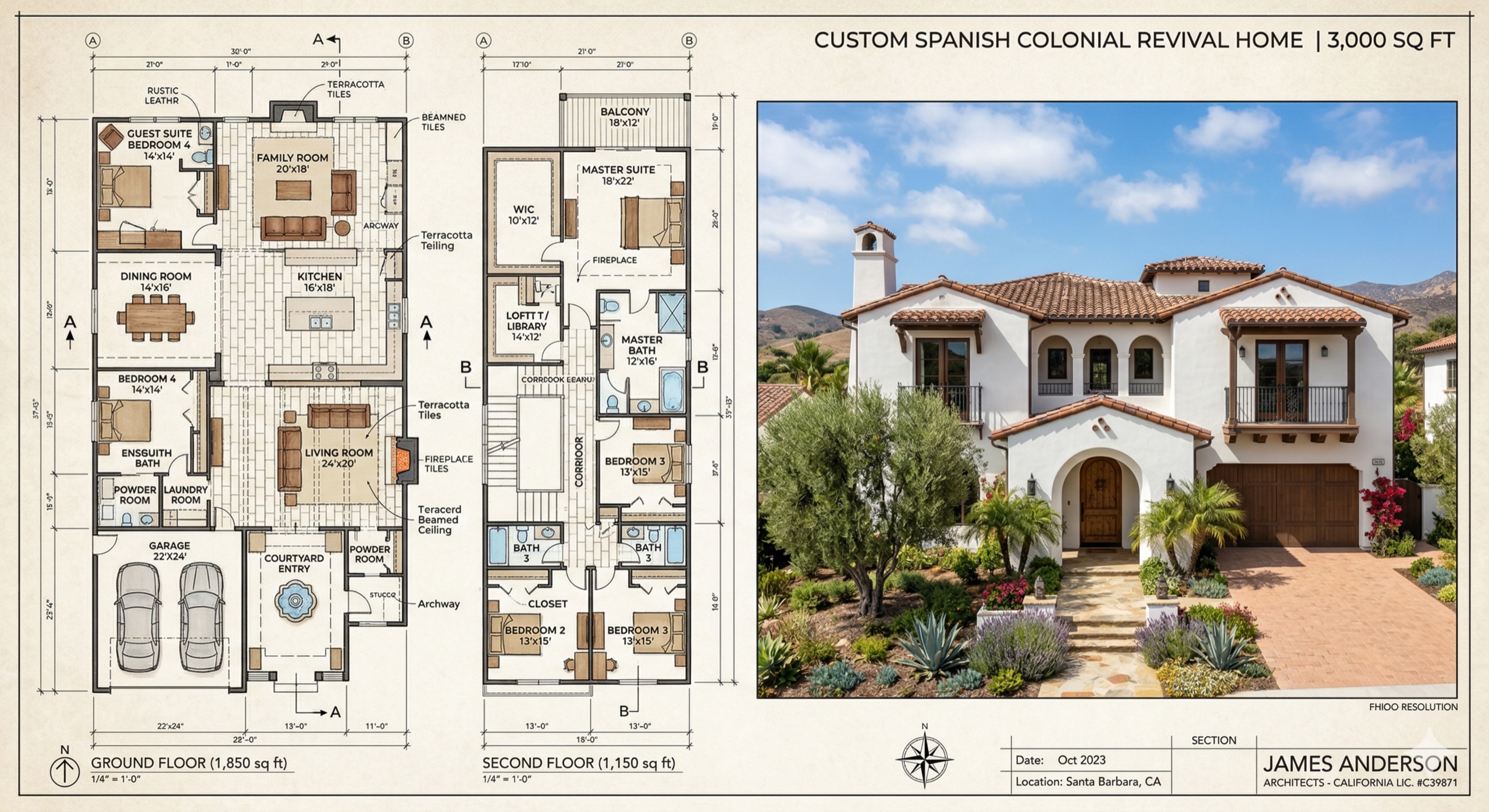 Villa Dorada — Spanish Colonial style home