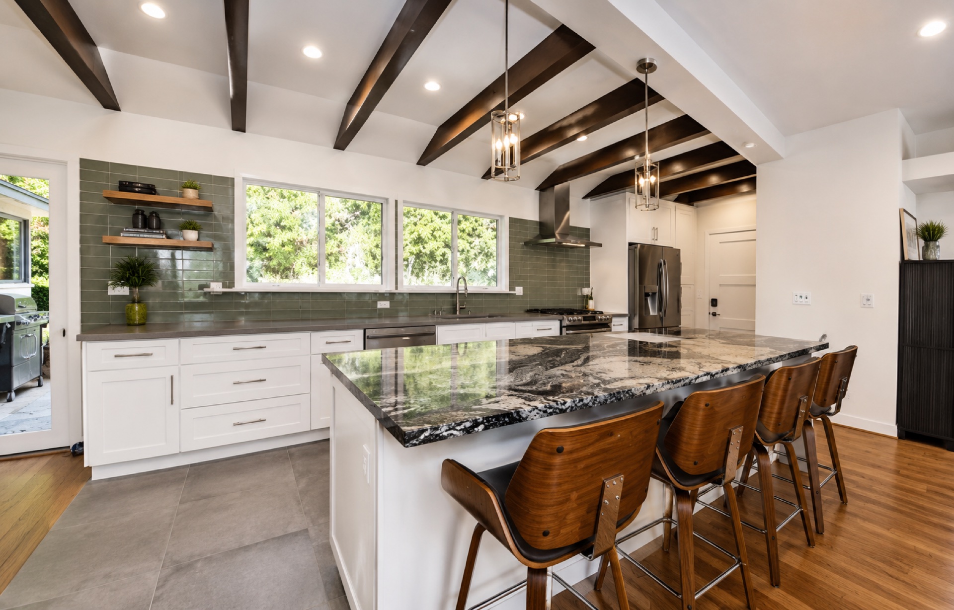 The Sagewood — transitional complete home remodel with pool in Pasadena